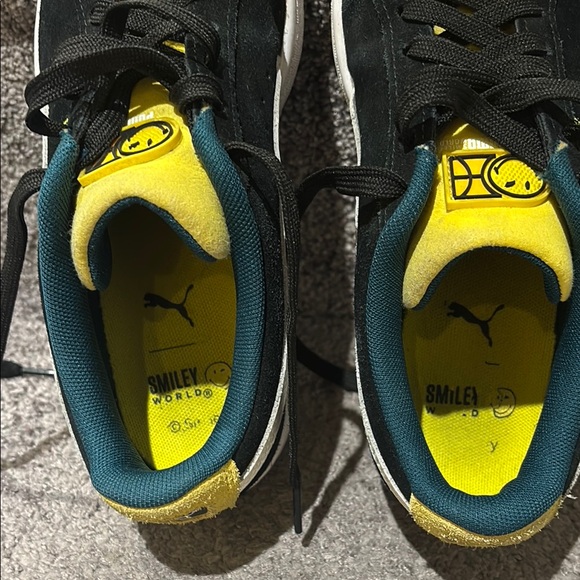Puma Smiley World Black and Yellow Sneakers - Picture 5 of 6